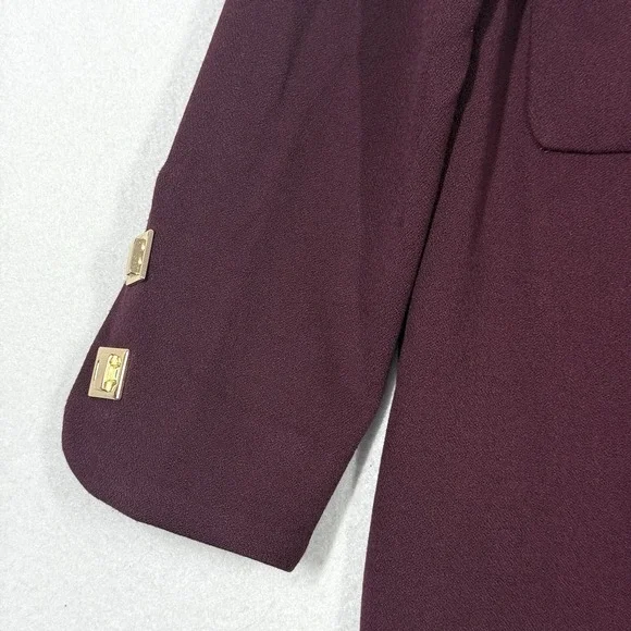 Tuckernuck Dress Womens Small Oxblood Barnett Mini Dress‎ Square Snap Button - Picture 3 of 15